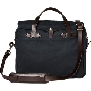 Filson Black Briefcase Leather Accents